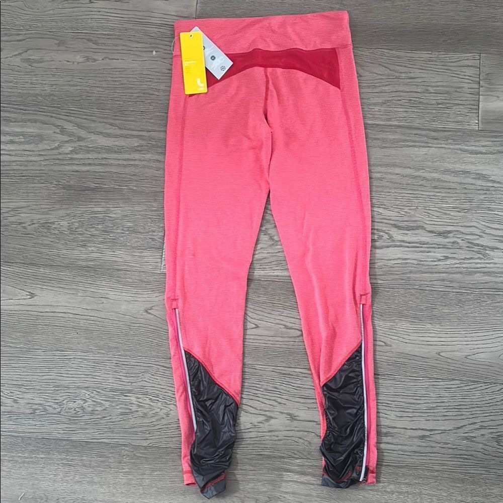 Lole Pink and Black Leggings Elastic Waistband size small NEW WITH TAGS